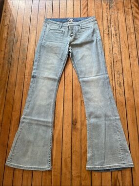 Roxy Light Blue Flare Jeans - Women's Wide Leg